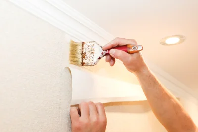 Pose de papier peint à Chalaines — revêtements muraux et toiles de verre
